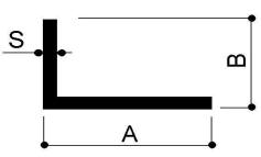 angolare in alluminio per facciate ventilate